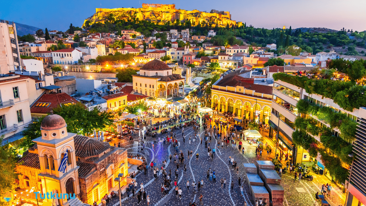 Monastiraki çarşısı
